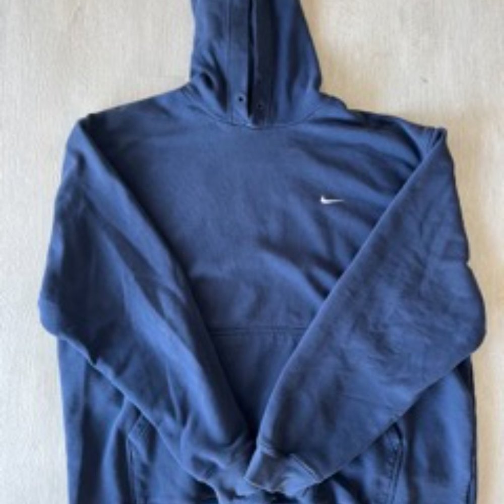 Nike Vintage Men's Hooded Sweatshirt Navy XXL
